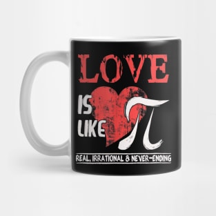 Love Is Like Pi  Pi Day Math Teacher Mug